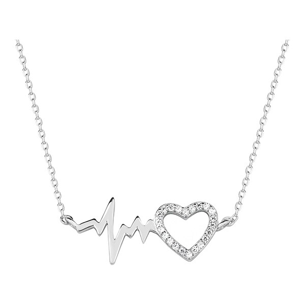 Olivie Strieborná retiazka tlkot srdca 2015 9399005
