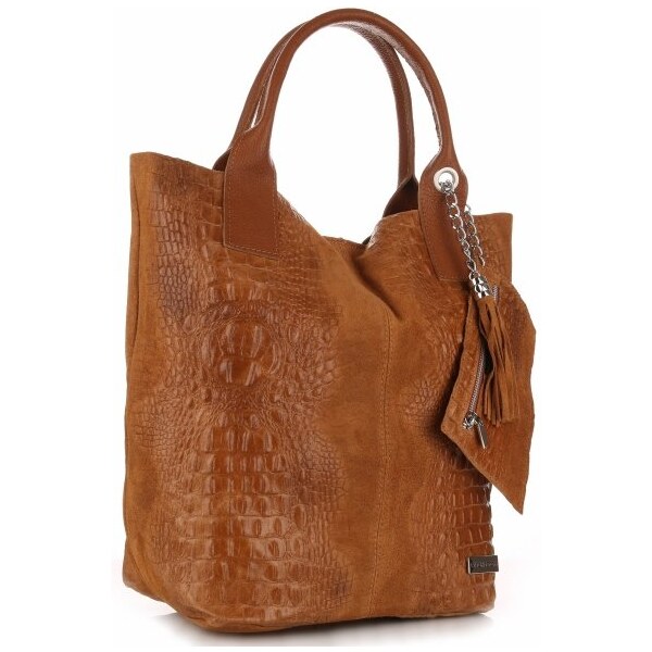 Kožené kabelka shopper bag Vittoria Gotti ryšavá V877 61074709