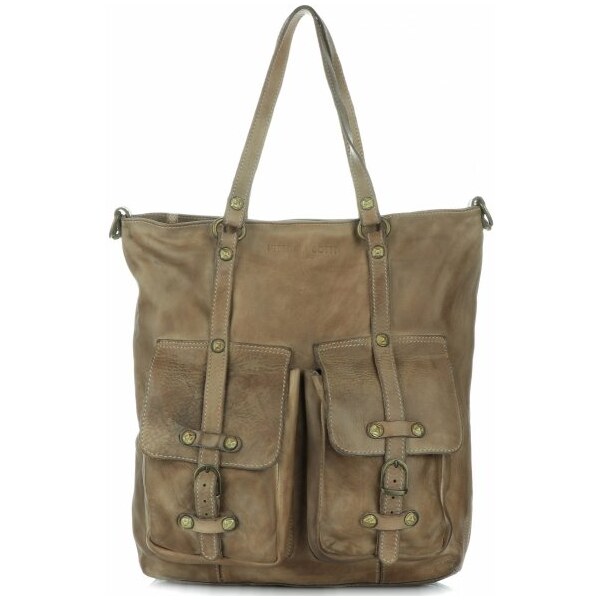 Kožené kabelka shopper bag Vittoria Gotti zemitá V3650 65417697