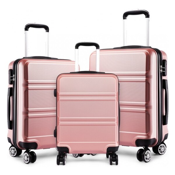 KONO Set cestovných kufrov Ariel, telový 33056218