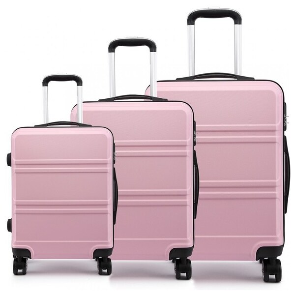 KONO Set cestovných kufrov Ariel, ružový 33056220
