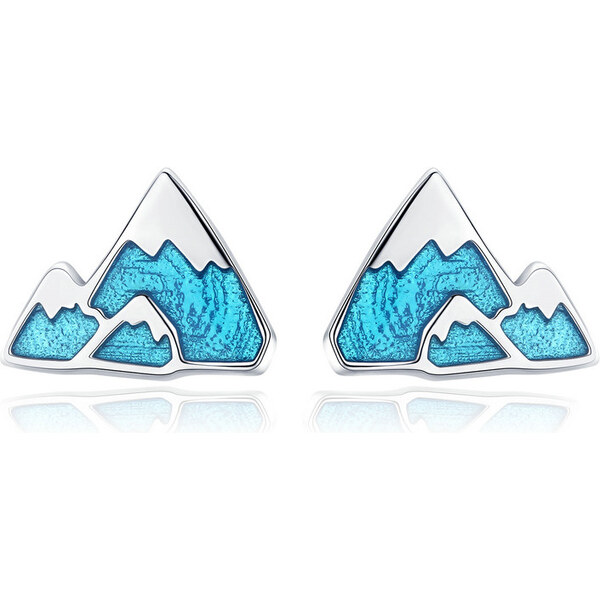 Ligot Strieborné náušnice ľadovec 47739566