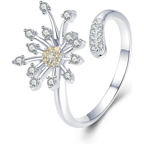 Emporial strieborný prsteň Púpava 28777483