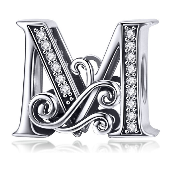 Emporial strieborný prívesok Písmeno M 24464466
