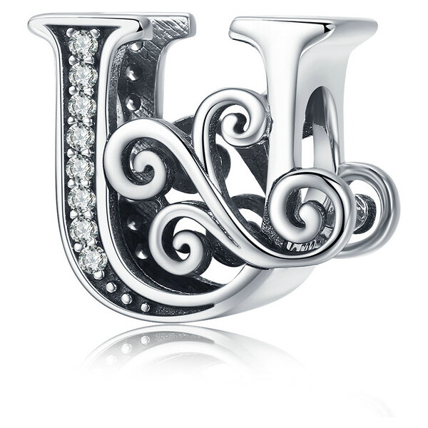 Emporial strieborný prívesok Písmeno U 24464471