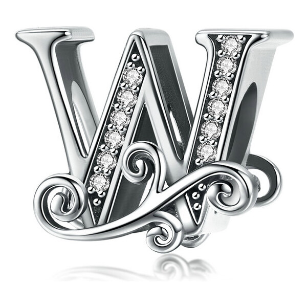 Emporial strieborný prívesok Písmeno W 24464472