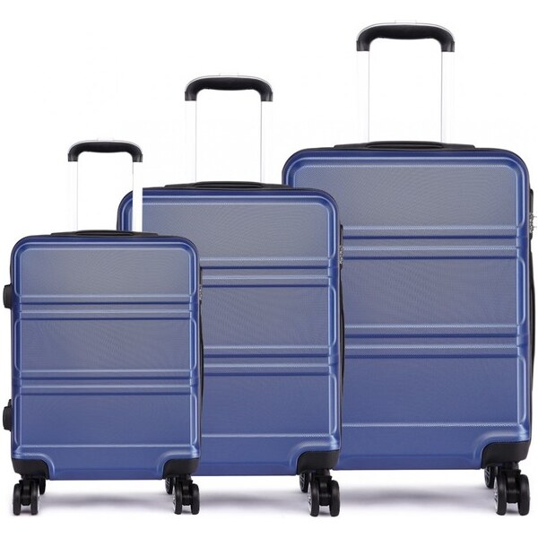 KONO Set cestovných kufrov Ariel, tmavomodrý 17431996