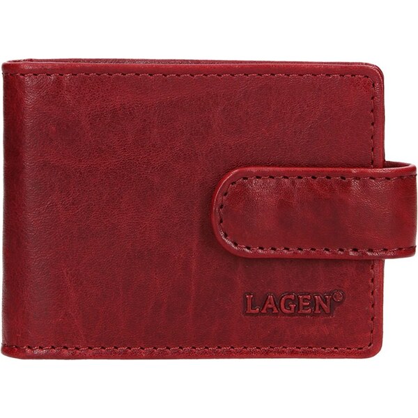 Lagen Kožený obal na karty a vizitky 21485/T červená 54060419