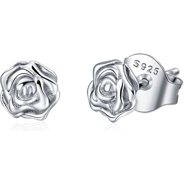 Emporial strieborné kôstkové náušnice Rozkvitnuté ruže BSE012 28517309