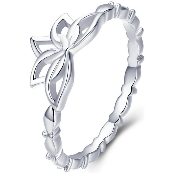 Emporial strieborný prsteň Lotosový kvet 30313115