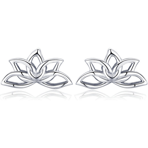 Emporial strieborné náušnice Lotosový kvet BSE024 28183406