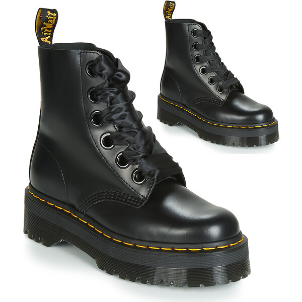 Dr. Martens Polokozačky MOLLY BLACK BUTTERO Dr. Martens 60454452
