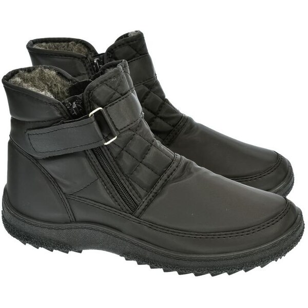 JOHN-C Pánske čierne členkové čižmy ESKIMO 47984405