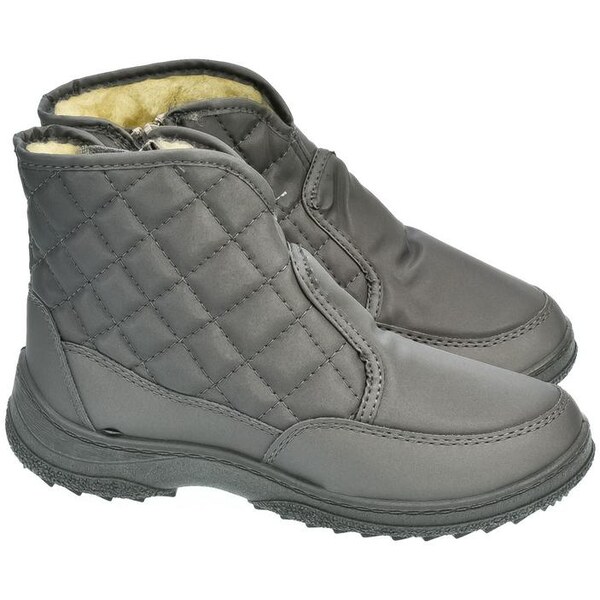 JOHN-C Dámske sivé členkové čižmy E-LUX 9216249