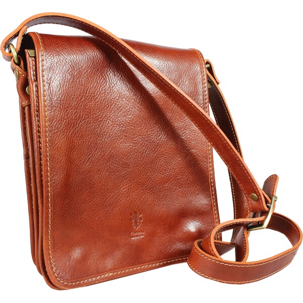 Dámska kožená kabelka cez rameno Tosco Marrone NovaKabelka.sk 9241235