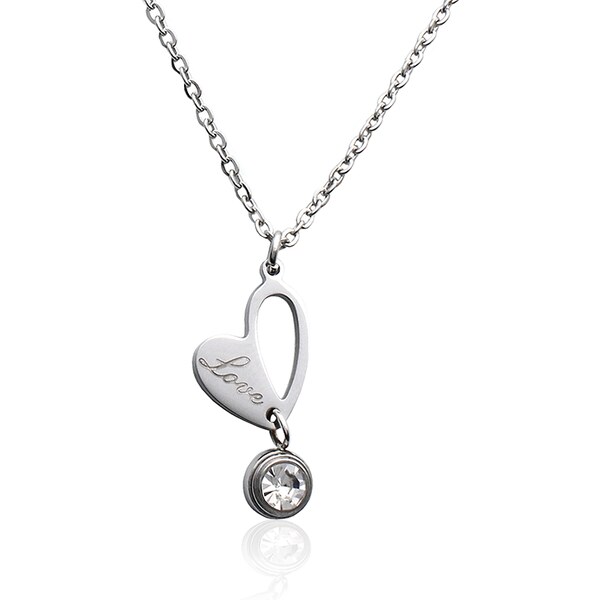 BM Jewellery Dámsky náhrdelník srdce LOVE Valentín z chirurgickej 10400233