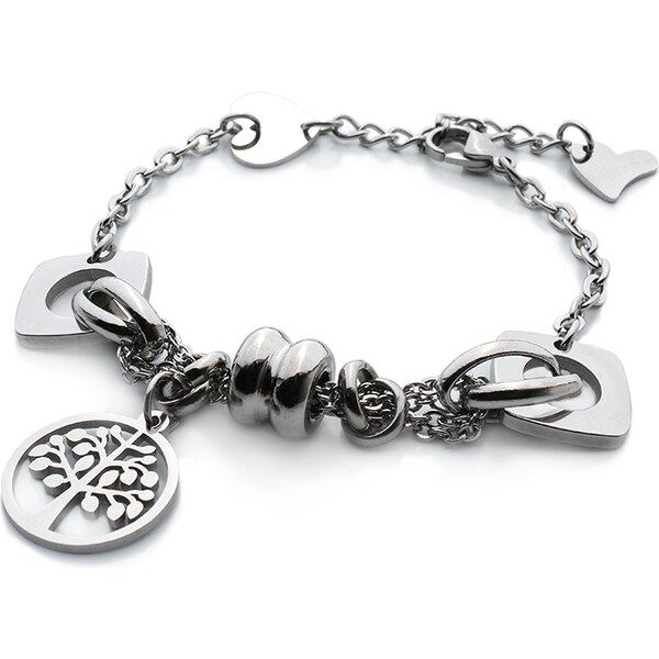 BM Jewellery Dámsky náramok strom života z chirurgickej ocele S607085 10400234