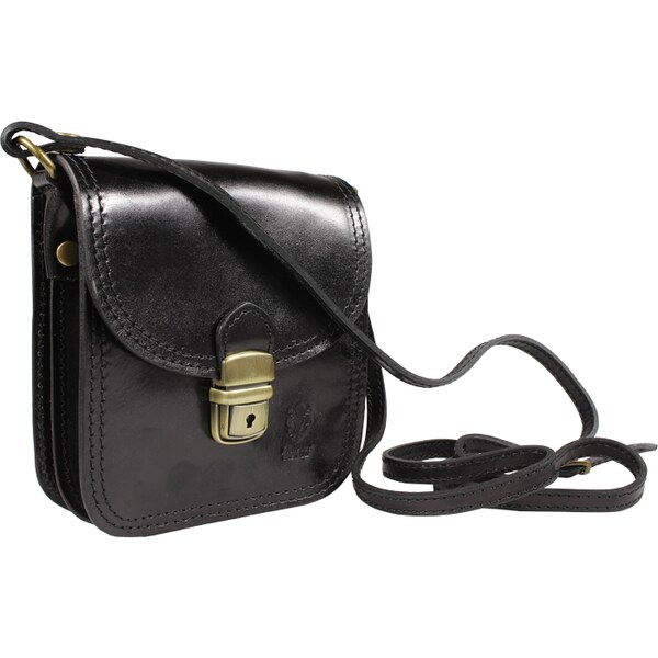 Čierna kožená talianska crossbody kabelka Didimo Nero NovaKabelka.sk 9298167