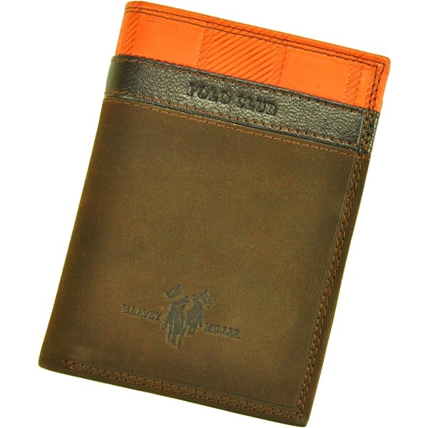 Pánska kožená peňaženka Harvey Miller Morro - hnedá 48227846