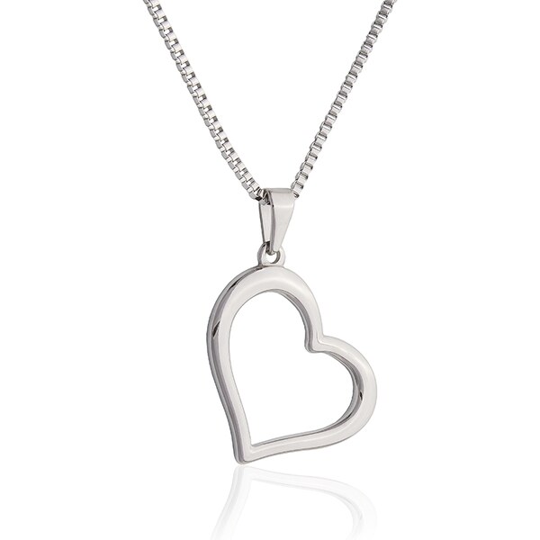 BM Jewellery Náhrdelník s príveskom srdce z chirurgickej ocele S635070 10400262