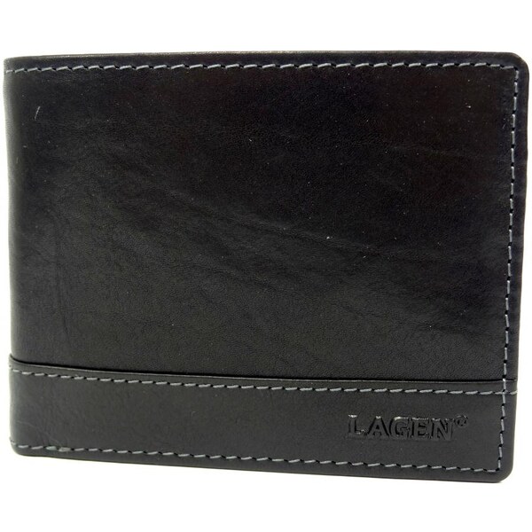 Lagen Pánska kožená peňaženka 21998/T čierna 42742332