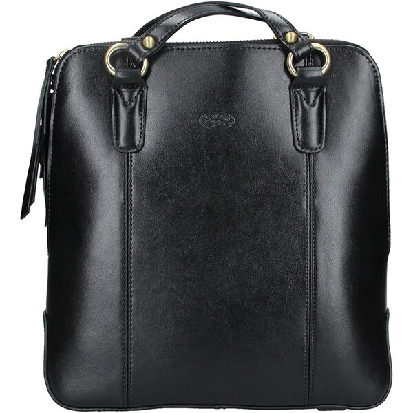 Dámska kožená batôžky kabelka Katana Martina - čierna 65912369