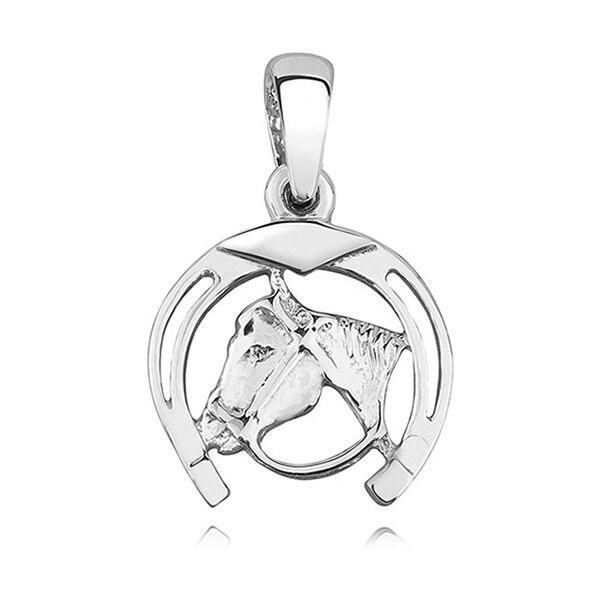 Olivie Strieborný prívesok PODKOVA s koňom 1764 16604983