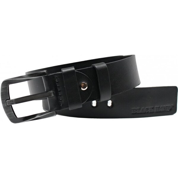 Black Hand Pánsky kožený opasok Black Hand 2130-98 čierny 41129016