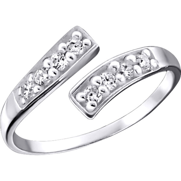 Olivie Strieborný prsteň na nohu so zirkónmi 2094 9399033