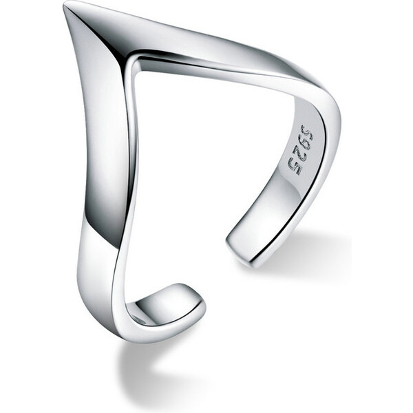 Emporial strieborný nastaviteľný prsteň Vlnka lásky 29021065