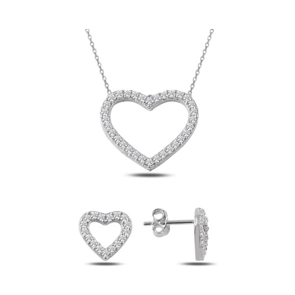 Olivie Sada strieborných šperkov SRDCE 2350 14271332