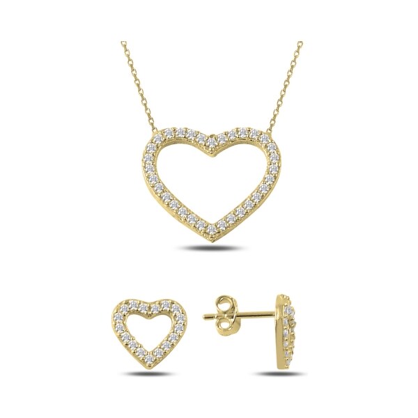 Olivie Sada strieborných šperkov ZLATÉ SRDCE 2351 14271333