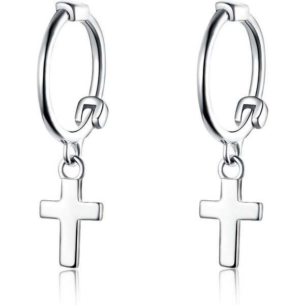 Emporial strieborné náušnice Ochranný kríž SCE547 28217811