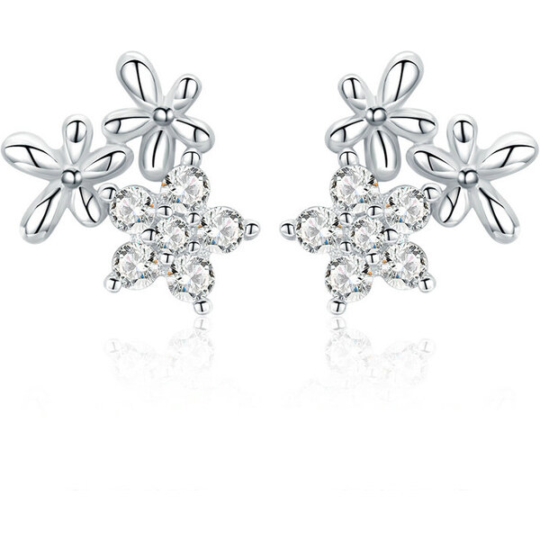 Emporial strieborné náušnice Krásná Gypsophila BSE030 28285946