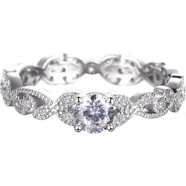 Olivie Strieborný zásnubný prsteň 2412 14271377