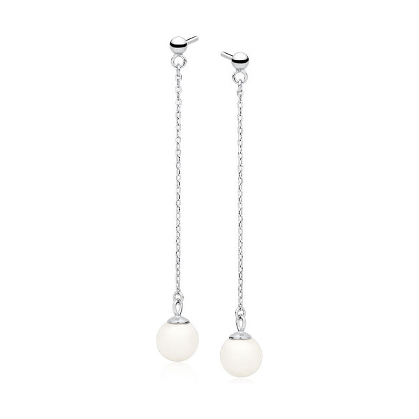 Olivie Strieborné retiazkové náušnice s perlou 2411 36957657