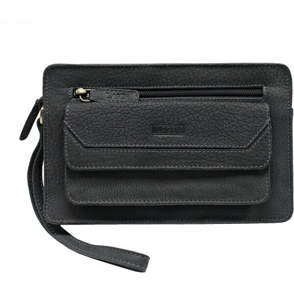 Lagen Pánska kožená etue (dokladovka) 2022W čierna 47271728