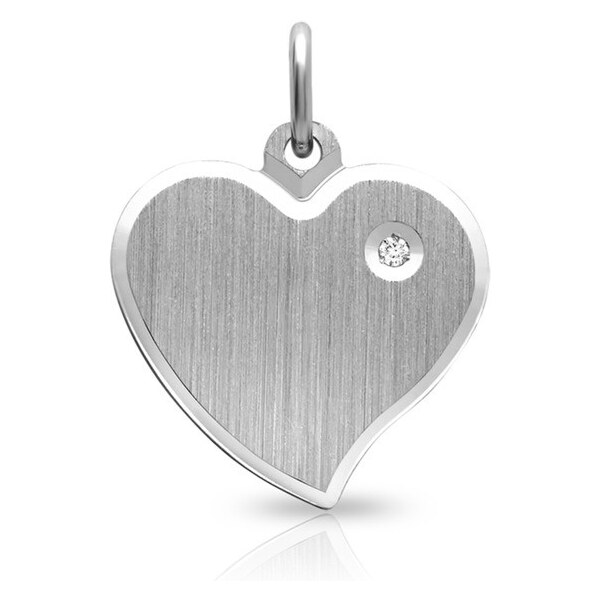 Ligot Strieborný prívesok Srdce so zirkónom MSP0581 46719956