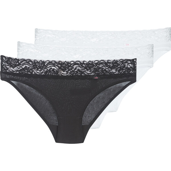 DIM Klasické nohavičky COTON FEMININE X3 DIM 42853073