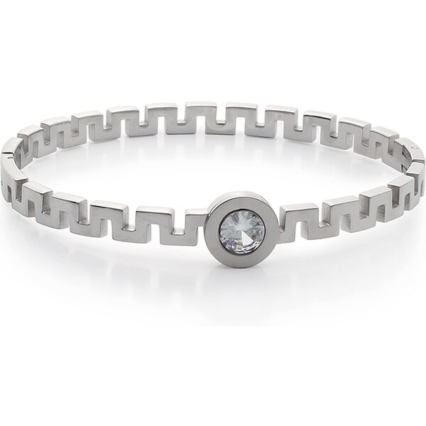 BM Jewellery Pevný oceľový náramok s kryštálom OREGON S675120 10400301