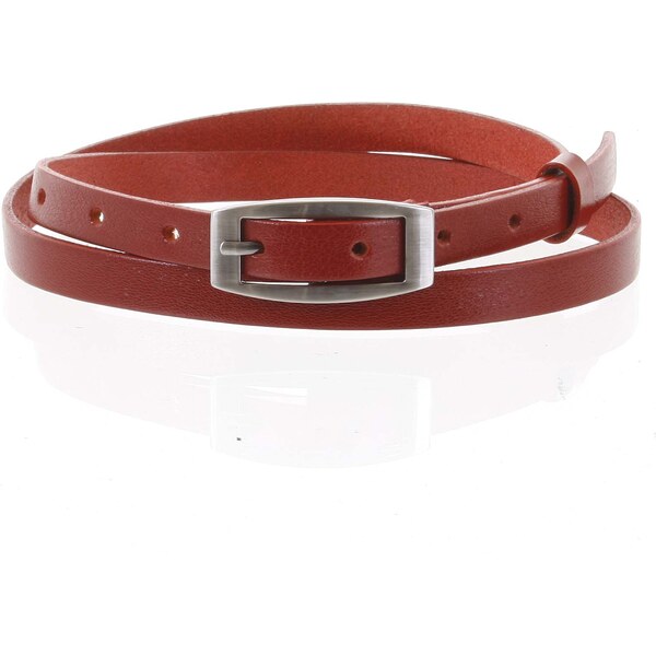 Penny Belts Dámsky kožený opasok červený - PB Mery 95 červená 10692146
