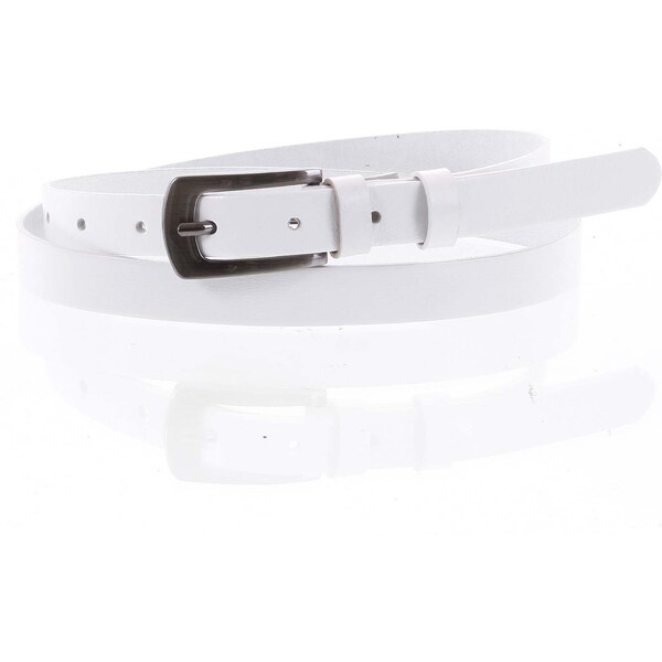 Penny Belts Dámsky kožený opasok biely - PB Shan 95 biela 31028493