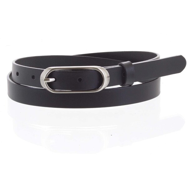 Penny Belts Dámsky kožený opasok čierny - PB Elia 100 čierna 51290711