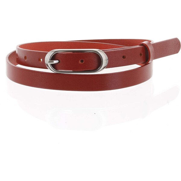 Penny Belts Dámsky kožený opasok červený - PB Cain 100 červená 52567001