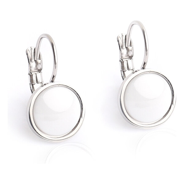 BM Jewellery Náušnice keramické kruhy 1,4 cm BLACK&WHITE S700120 27693474