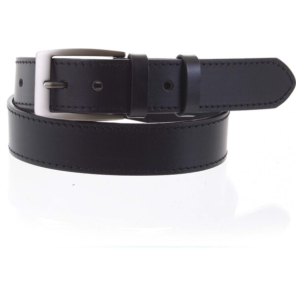 Penny Belts Pánsky kožený opasok čierny - PB Adami 105 čierna 61689620