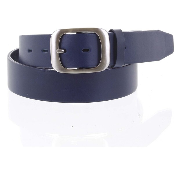 Penny Belts Dámsky kožený opasok modrý - PB Sinim 100 modrá 31206969