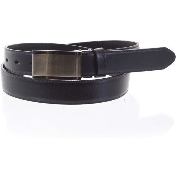 Penny Belts Pánsky kožený opasok oblekový čierny - PB Dern 95 čierna 48836722