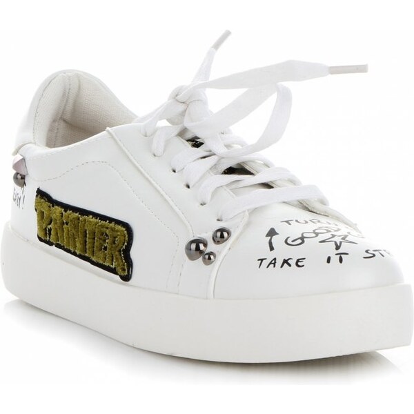 dámske tenisky Ideal Shoes čierna A9272 50093509