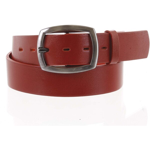 Penny Belts Dámsky kožený opasok červený - PB Olivia 95 červená 48898675